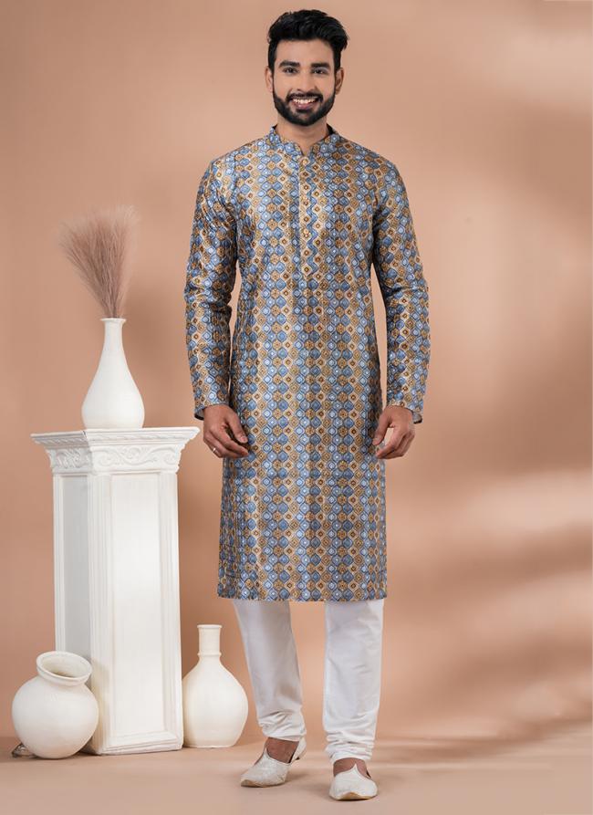 Cotton Multi Festival Wear Digital Printed Kurta Pajama